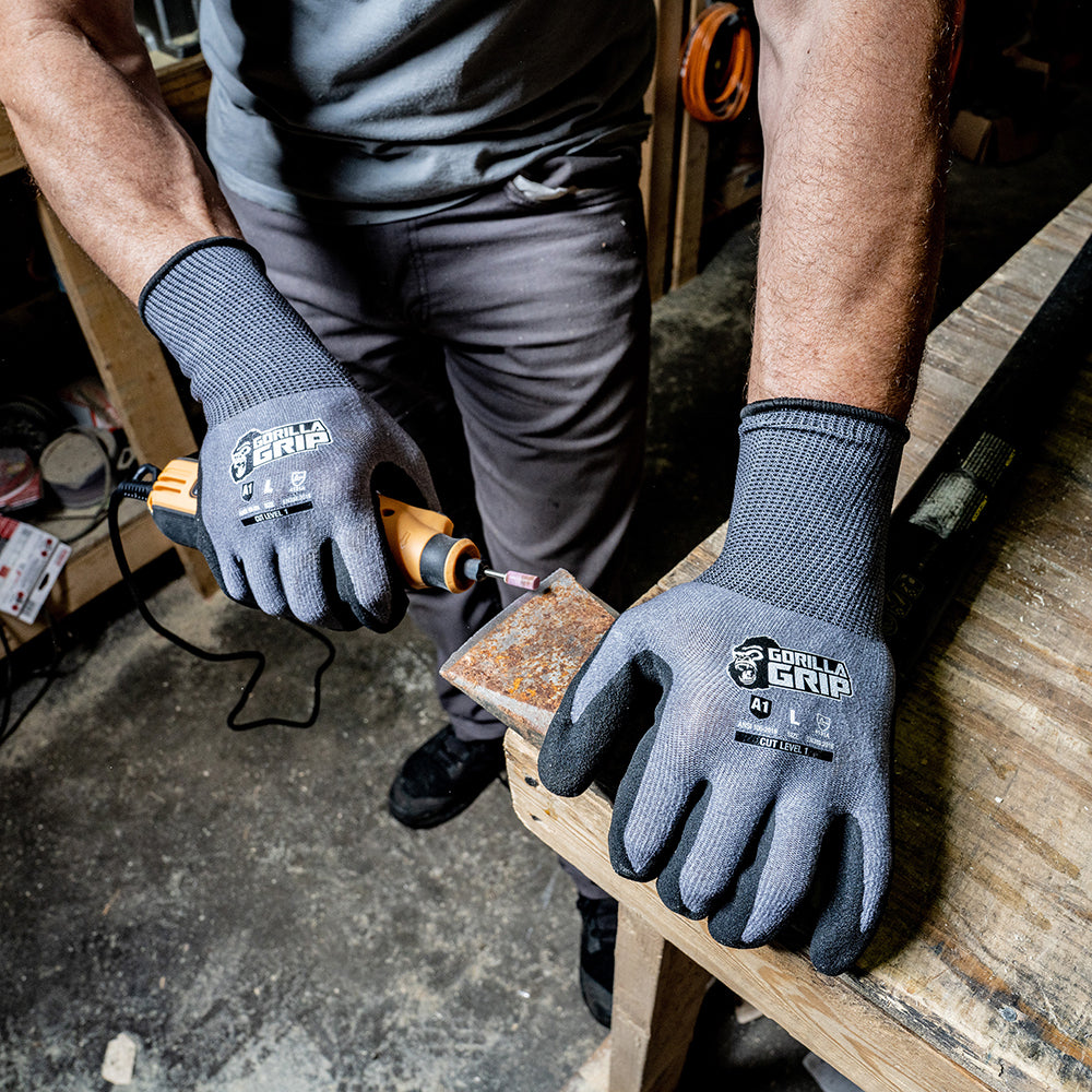 gorilla handschuhe PRECISION GRIP™ A1 CUT RESISTANT – Gorilla Grip Gloves