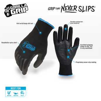 THE ORIGINAL NEVER-SLIP GRIP – Gorilla Grip Gloves