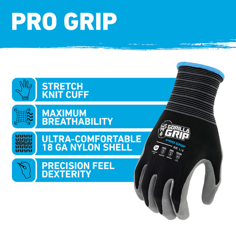Pro Grip Work Gloves | Gorilla Grip – Gorilla Grip Gloves